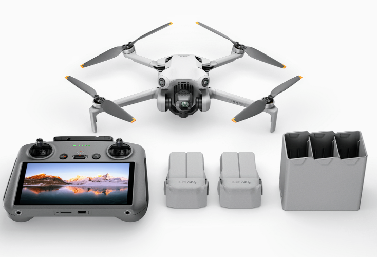 DJI MINI 4 PRO FLY MORE COMBO AND DJI RC 2 SMART CONTROLLER